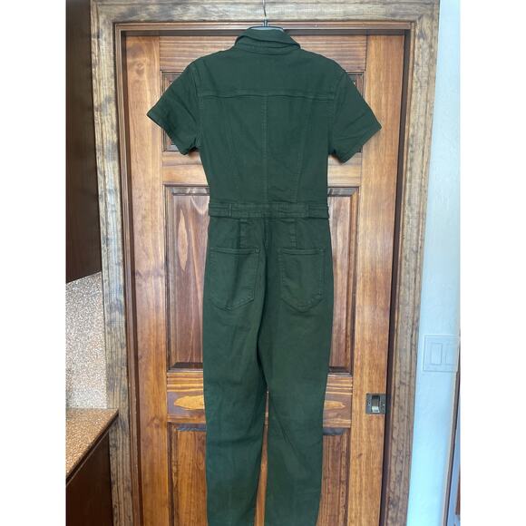 GOOD AMERICAN FIT FOR SUCCESS JUMPSUIT DARK GREEN SIZE 4 - Picture 6 of 7